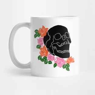 Roses and Skull Mug